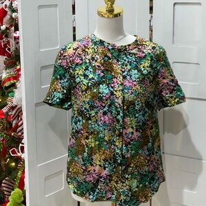 J.Crew 100% Silk Size 8 blouse